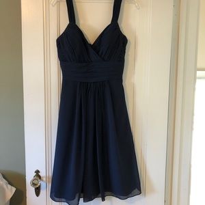 Navy Blue D’Zage Bridesmaid Dress